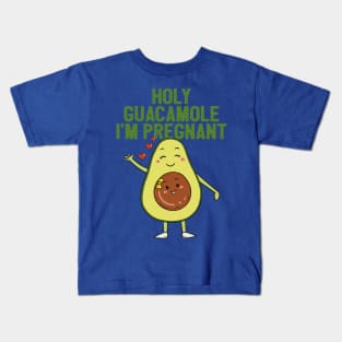 holy guacamole i’m pregnant Kids T-Shirt